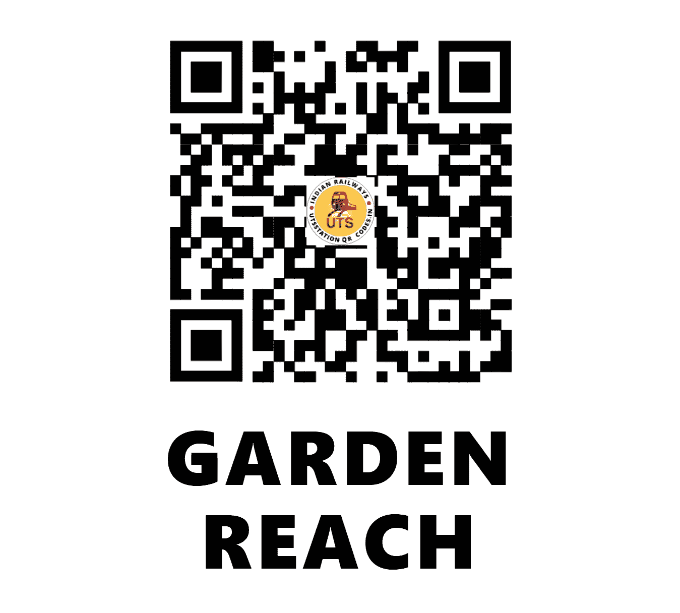 UTS QR Code for GARDEN REACH - GRC (SE - WEST BENGAL)